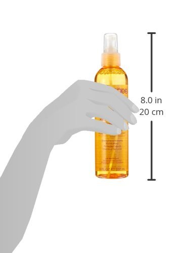 Close up of product label showing ingredients and directions for the green tea hair restructurizer.