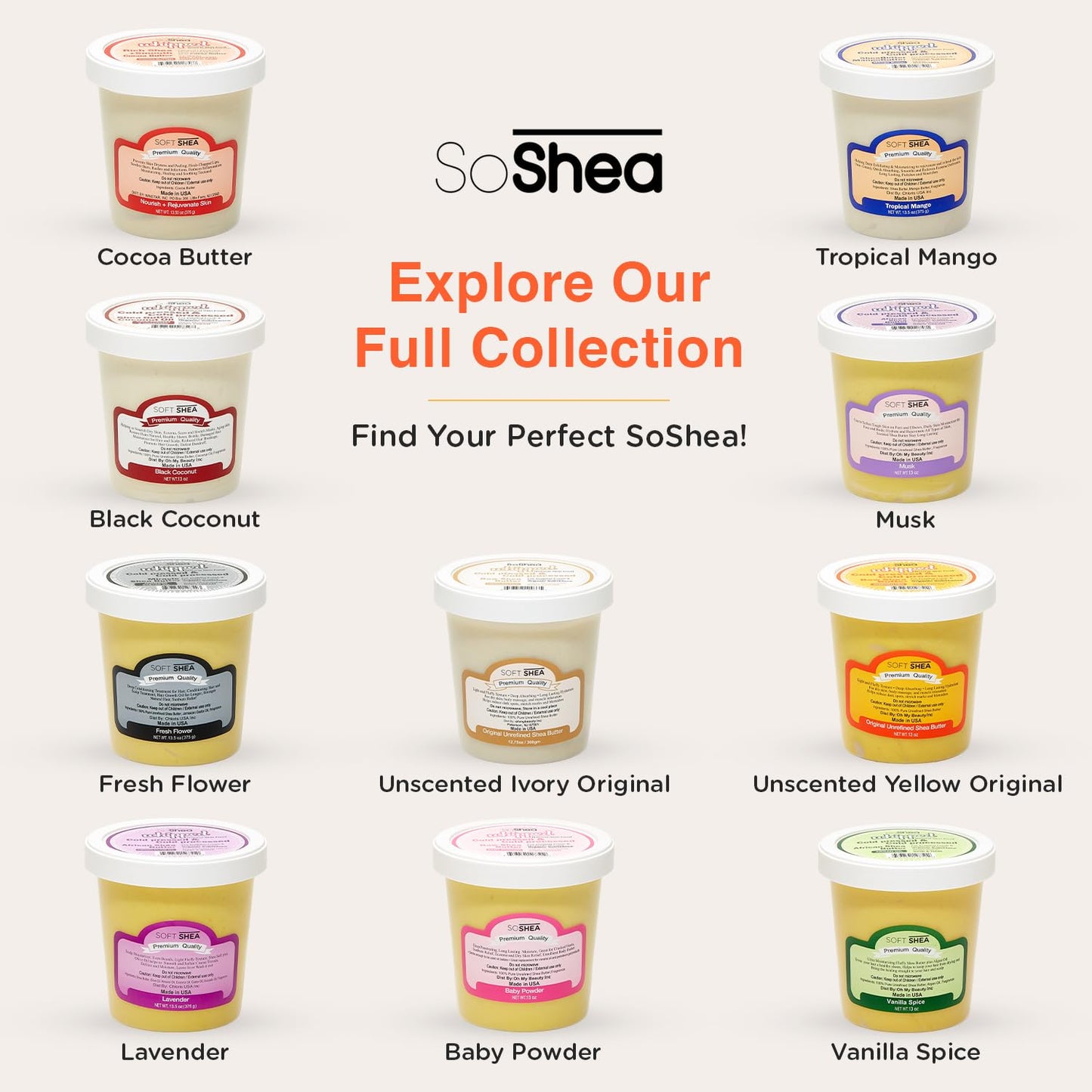 SoShea Whipped Shea Butter product packaging in lifestyle setting