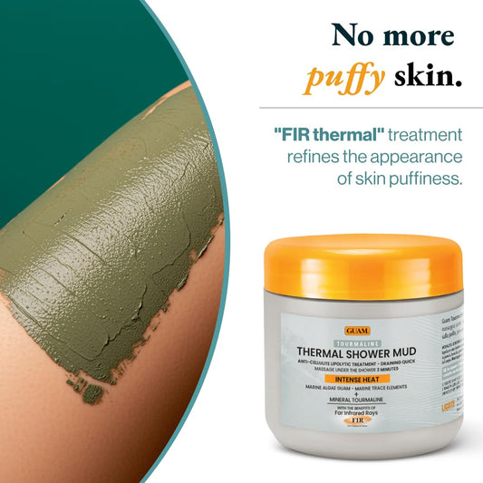 Close up of Guam anti-cellulite mud texture