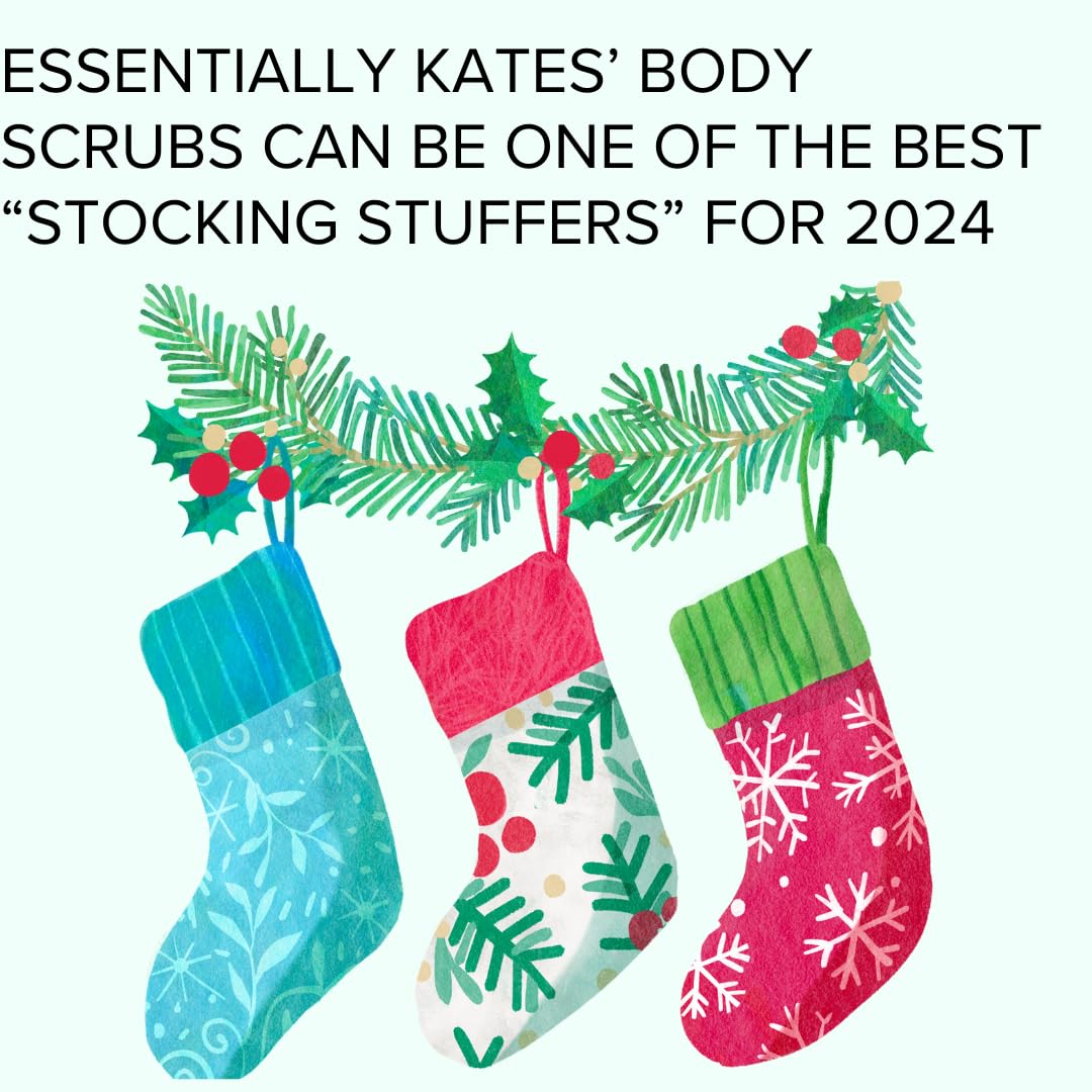Authentic USA imported Essentially KateS Lavender Salt Scrub jar showcasing key moisturizing oils