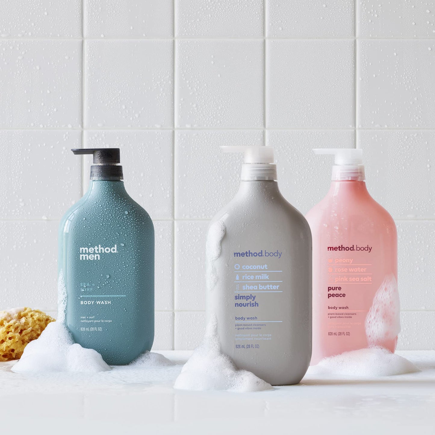 Method Men body wash bottle back label ingredients