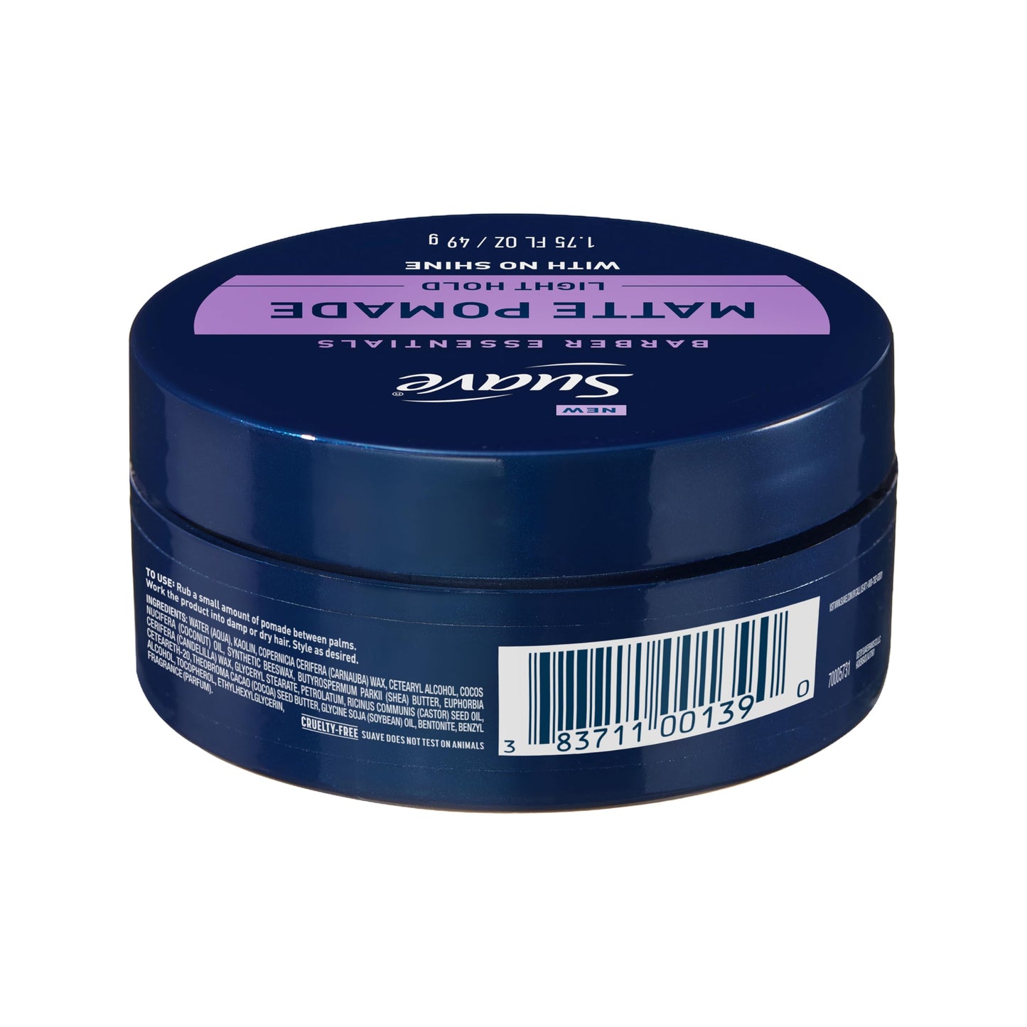 Suave anti frizz matte styling hair clay for easy restyling.