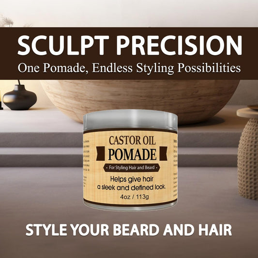 OKAY MEN Castor Oil pomade for men hair styling hold