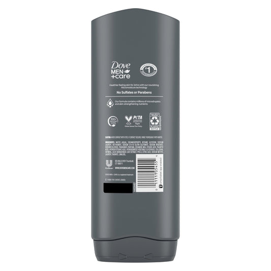 Dove Men Plus Care hydration technology label close up