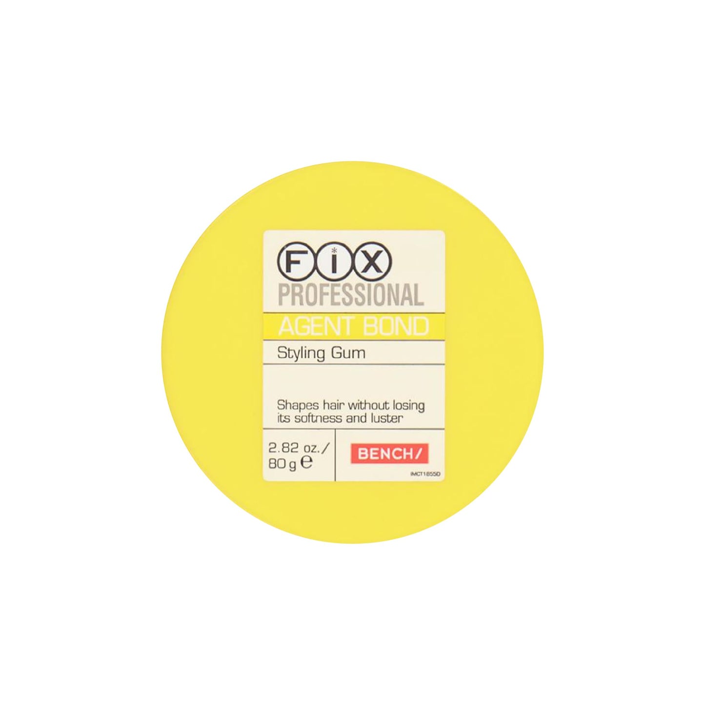 Bench Fix Agent Bond yellow container for hair styling
