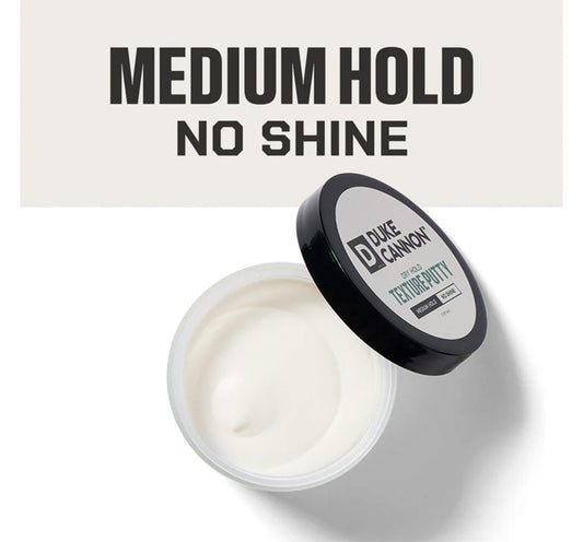 Duke Cannon hair putty texture and consistency