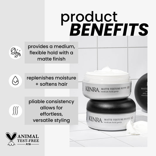 Kenra hair styling putty jar close up