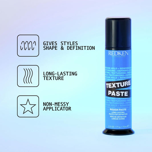 Redken styling paste showing airless pump applicator
