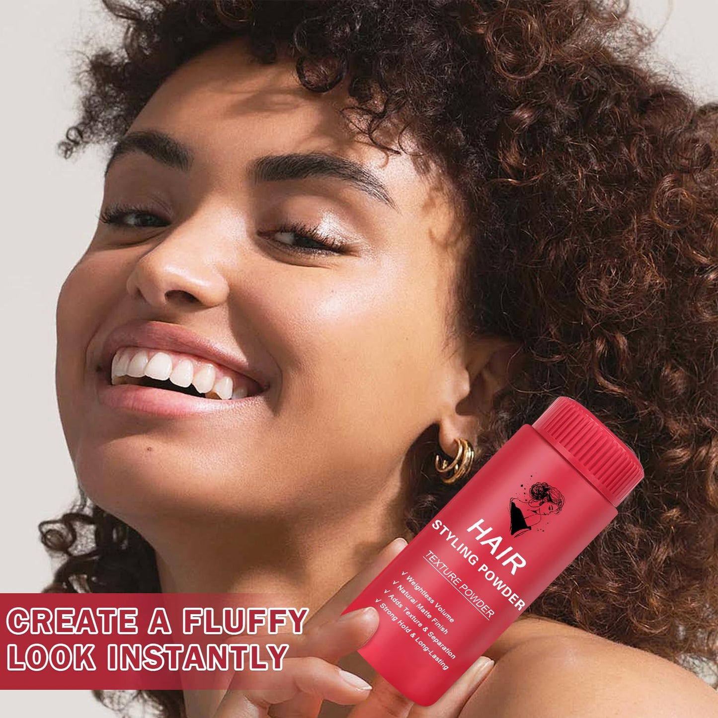 Professional hair styling results with Damusi powder