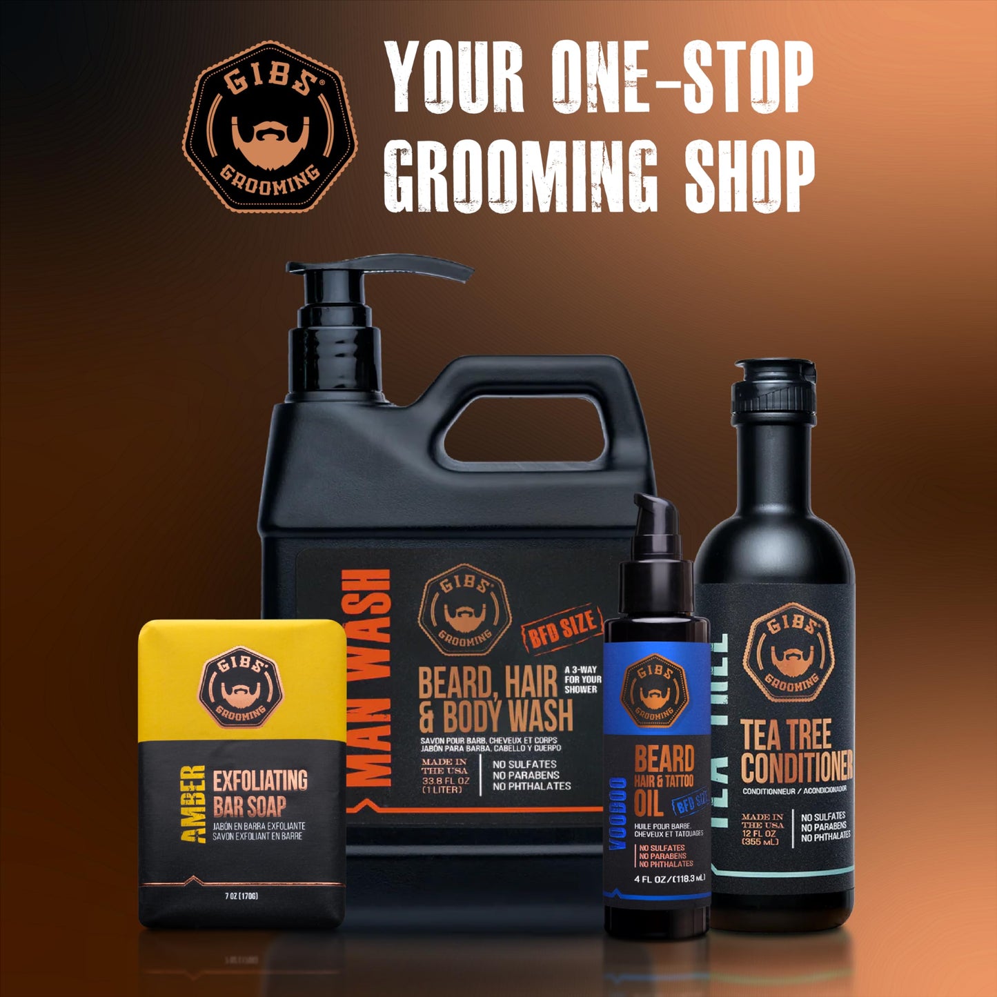 Travel size Gibs Grooming styling powder container