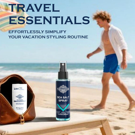 Travel size beachy hair texturizing spray bottle showing product details