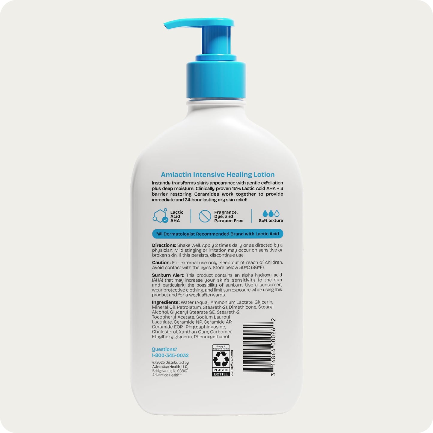 AmLactin body lotion texture demonstration on skin