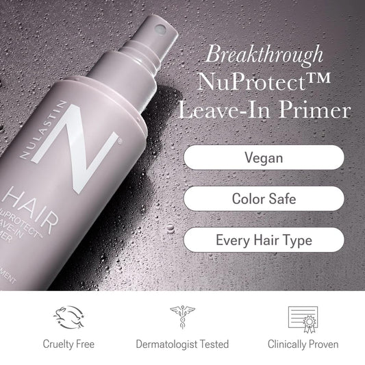 Nulastin NuProtect heat protectant spray product label details