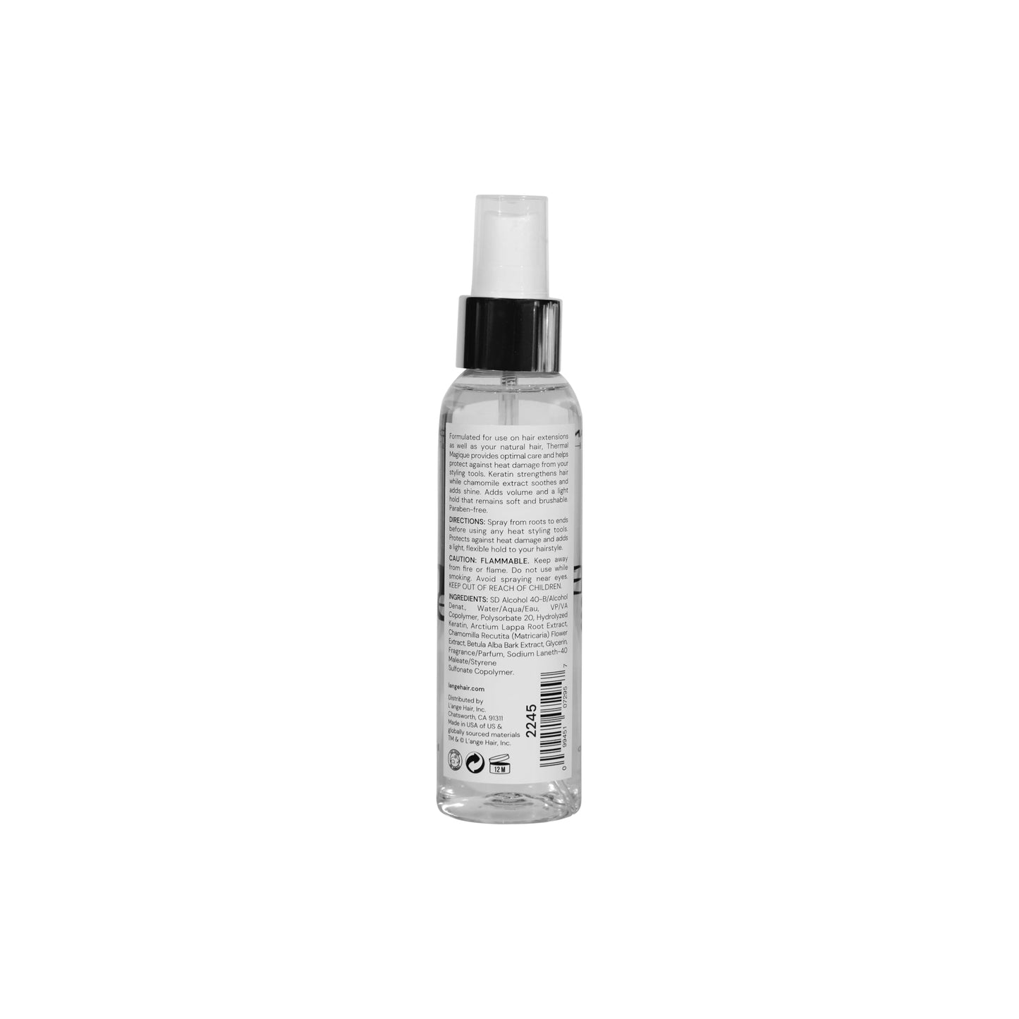 L'Ange Hair heat protectant spray anti-frizz results