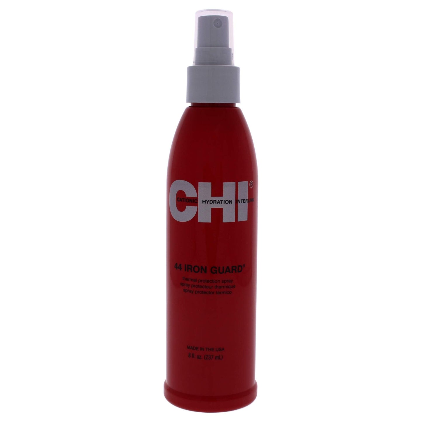 CHI 44 Iron Guard Thermal Protecting Spray next to hair styling tools