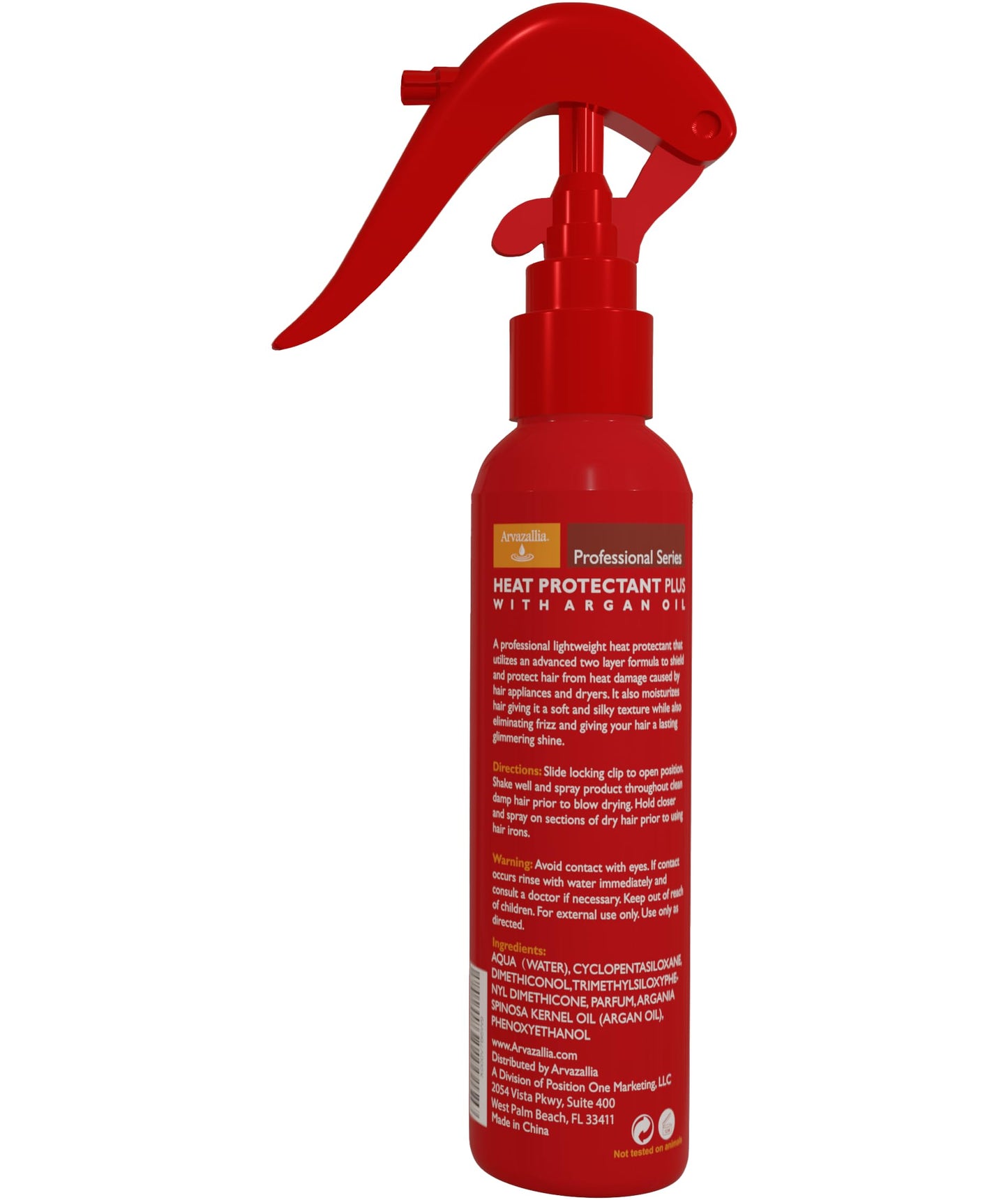 Arvazallia hair styling product for heat damage protection