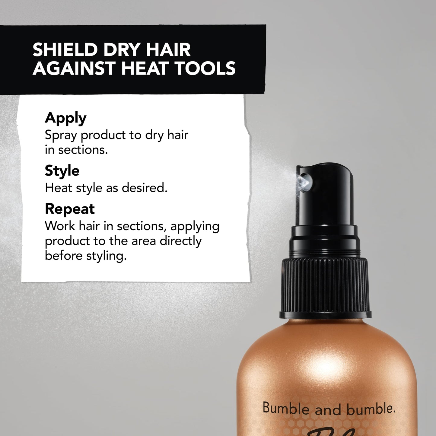 Professional hair heat protection spray by Bumble and Bumble