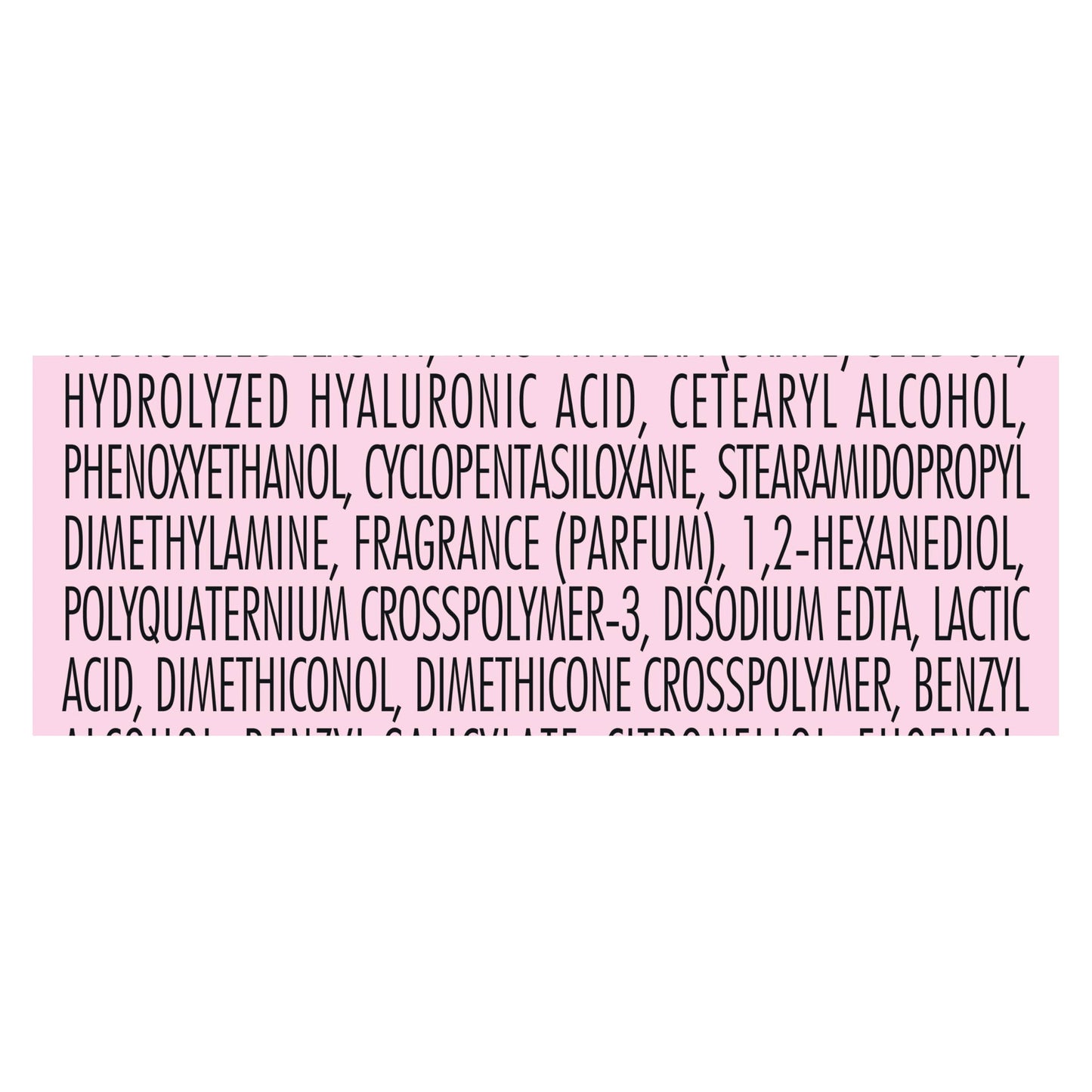 Back label view of Nexxus Prep and Protect hair care spray