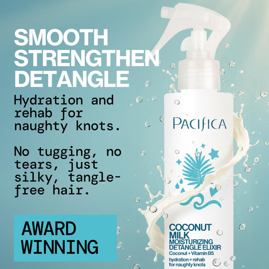 Pacifica leave in conditioning elixir pump dispenser closeup