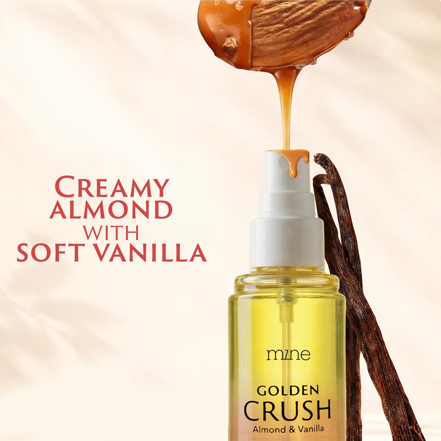 Mine almond and vanilla hair mist spray nozzle