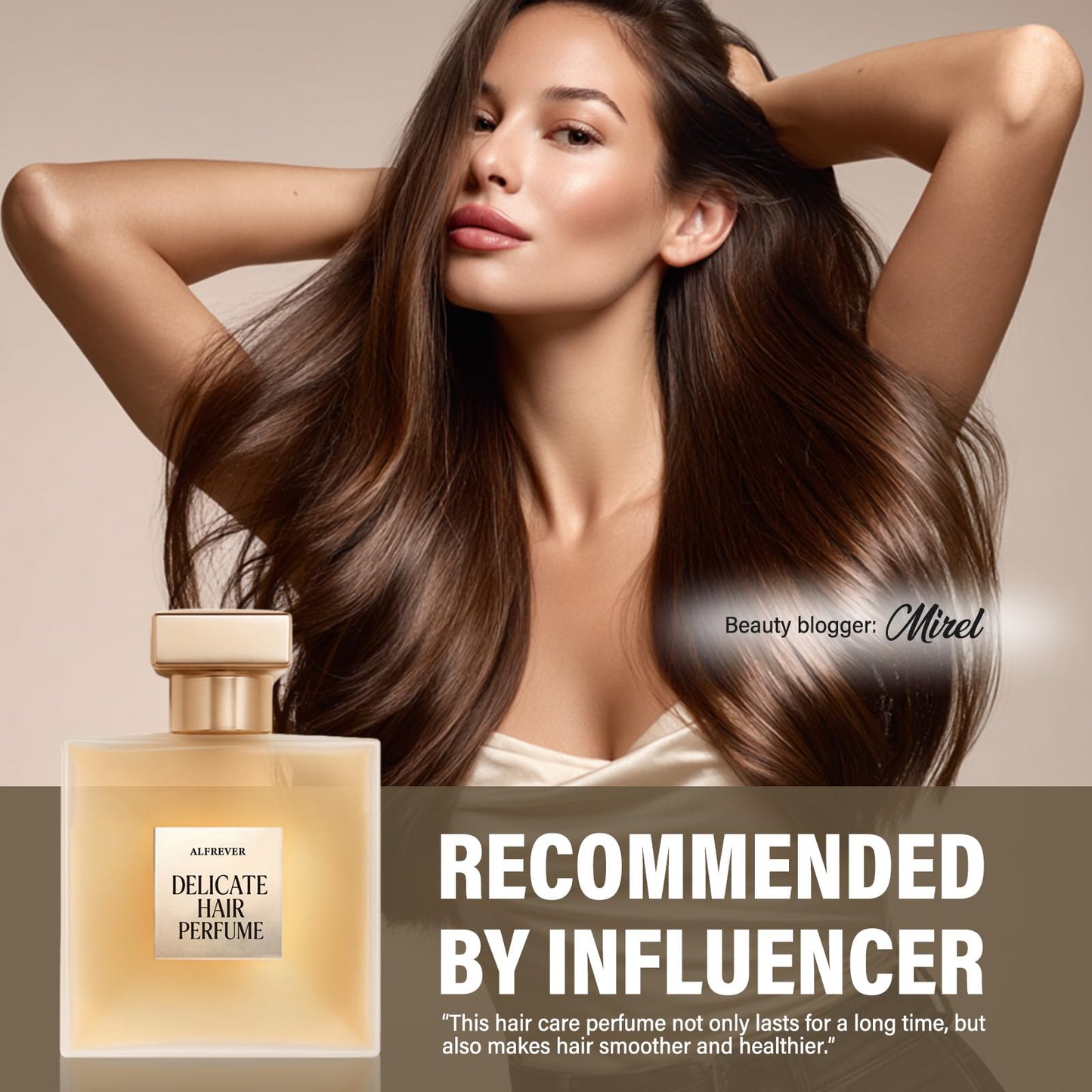 Professional studio shot of Arios hair perfume mist spray