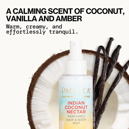 Pacifica Indian Coconut Nectar mist bottle packaging