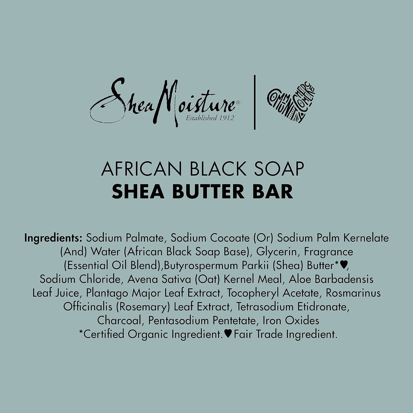 Detailed close up of SheaMoisture African Black Soap surface