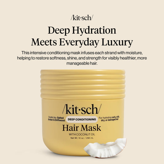 Kitsch moisturizing hair mask for damaged hair showing texture