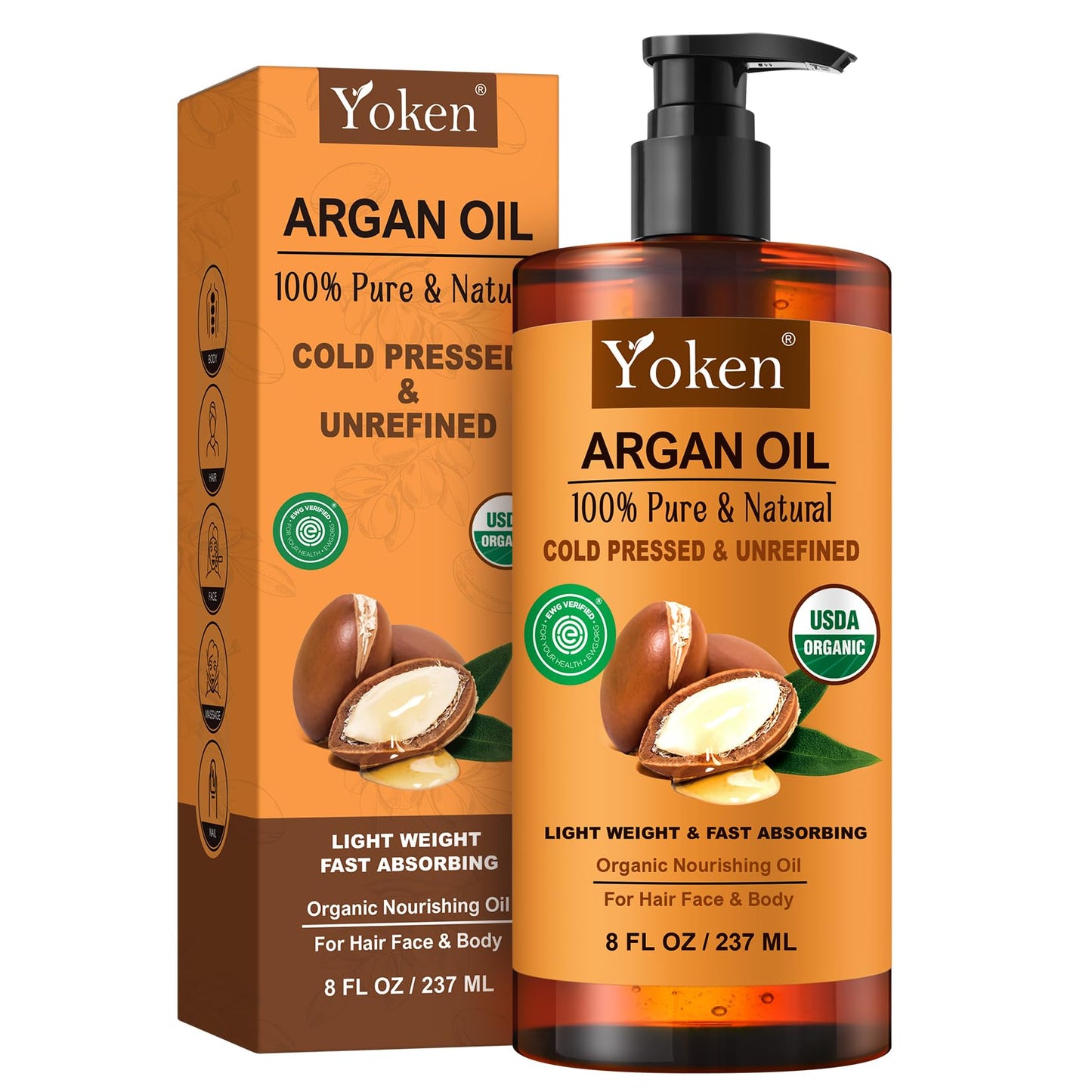 Premium organic hair conditioner bottle showing product size and directions