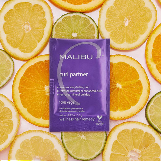 Malibu C curl treatment packet for hard water buildup