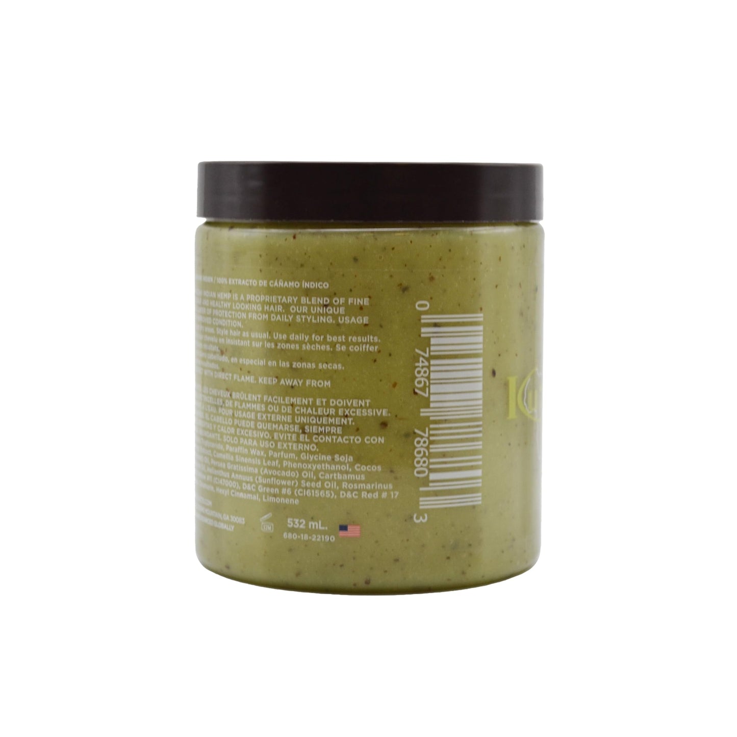 Kuza 100% Indian Hemp treatment jumbo size 18 ounce packaging