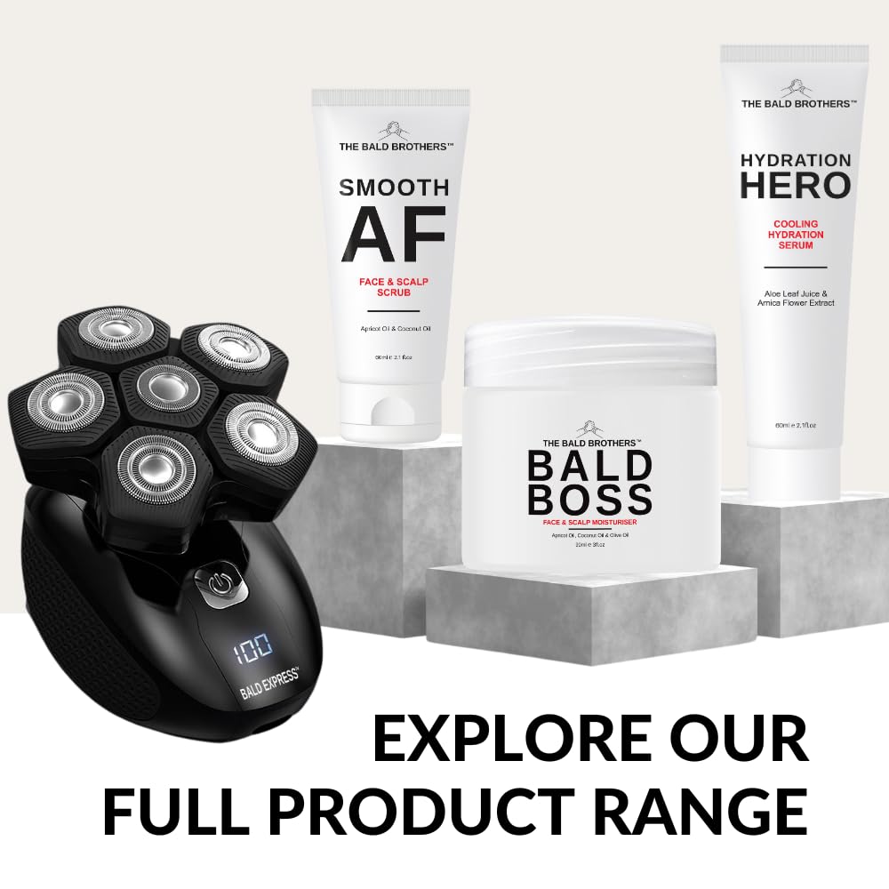 The Bald Brothers imported USA scalp care moisturizer jar