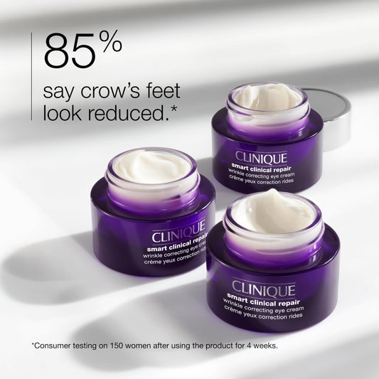 Clinique Smart Clinical Repair Eye Cream packaging showing peptide complex label