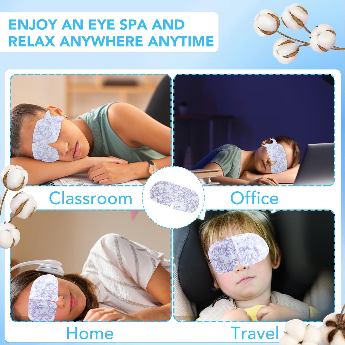 XPCARE self heating sheet mask showing materials safe for sensitive skin