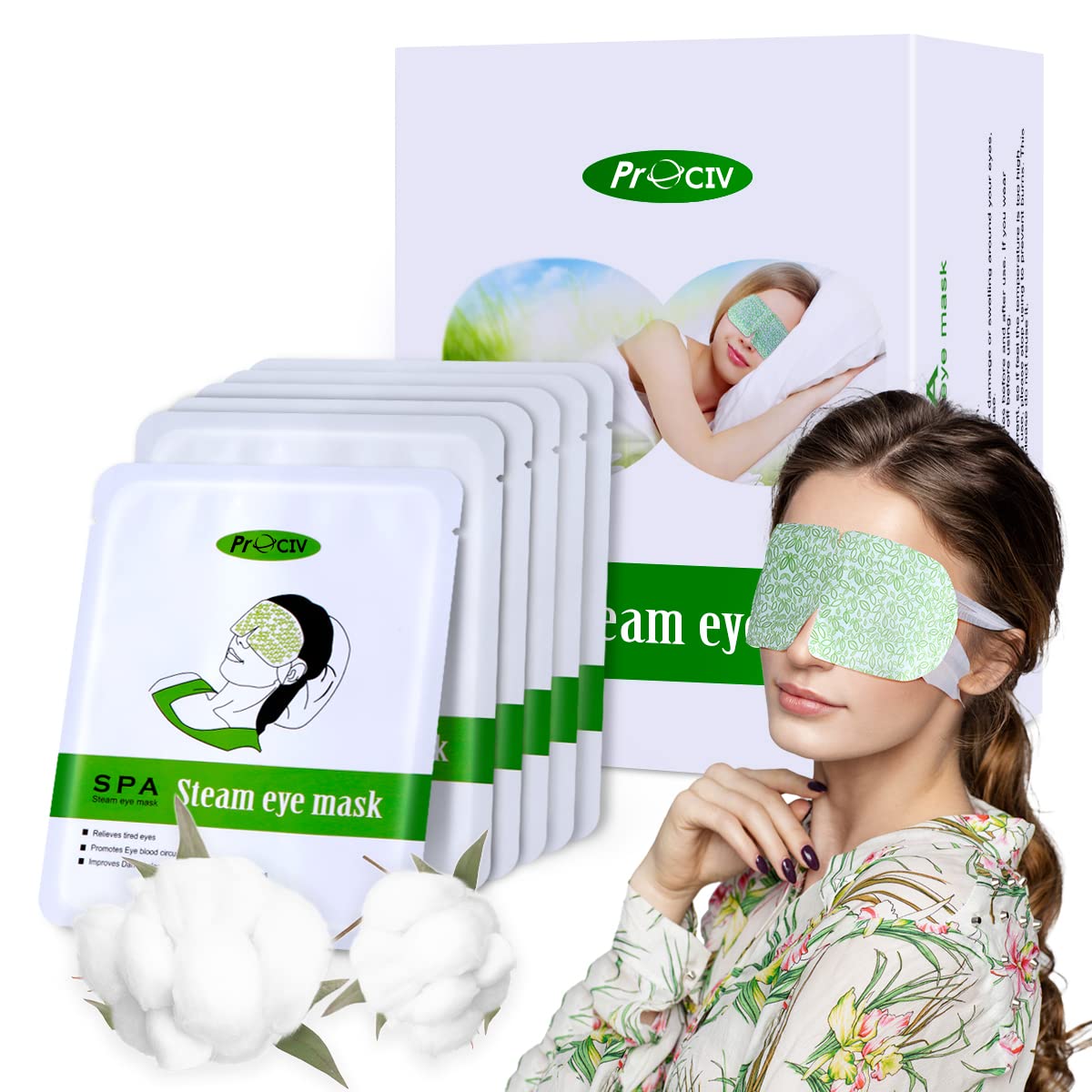 ProCIV steam eye mask set for dry eye relief