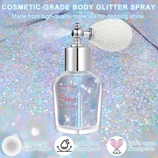 Topcent vintage style perfume atomizer balloon pump dispensing sparkle powder