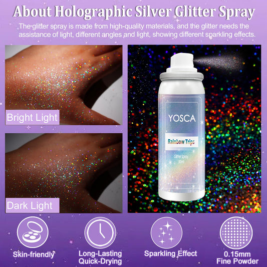 Close up view of the spray nozzle on the travel sized shimmer hairspray bottle.