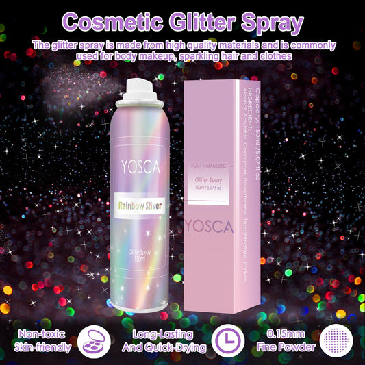 Close up of the fine mist nozzle on the holographic hairspray for precise party makeup application.