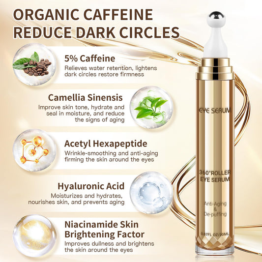 Muocobu eye serum 360 degree massage roller applicator detail