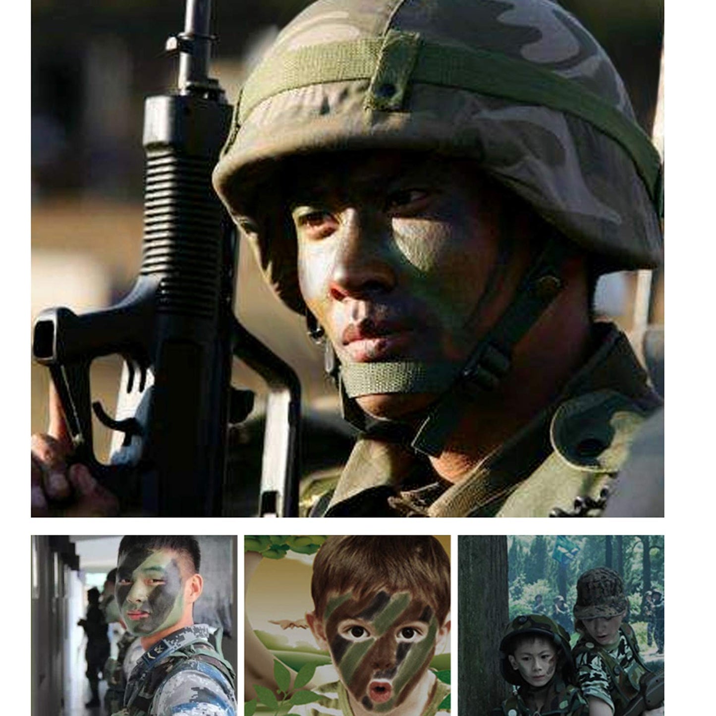 MEICOLY green SFX cosplay makeup product lid on