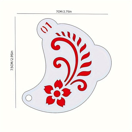 Washable face paint templates by Xcprinted demonstrating flexibility on skin curves.