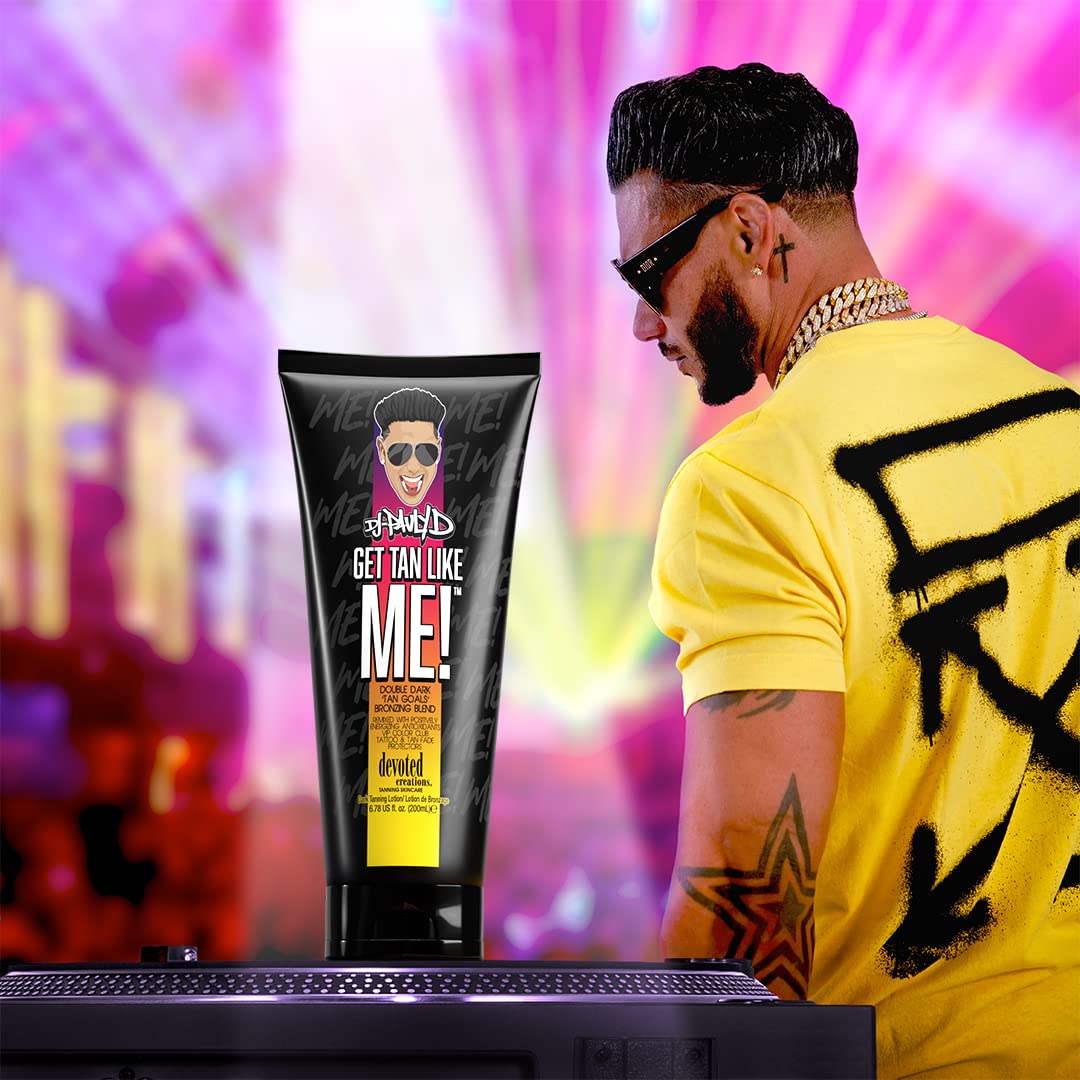 Premium dark tanning lotion by Devoted Creations for indoor tanning