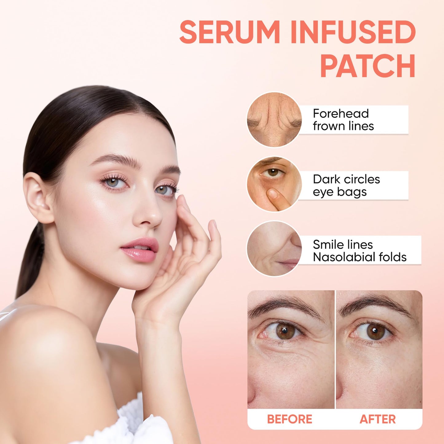 Novalift hydrating under eye patches unboxing view with protective trays.