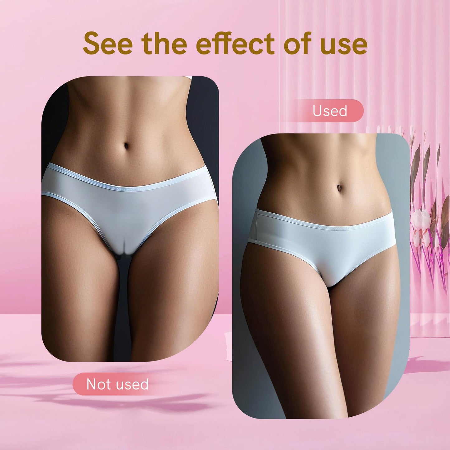 Cickee camel front coverage pads for activewear and swimwear