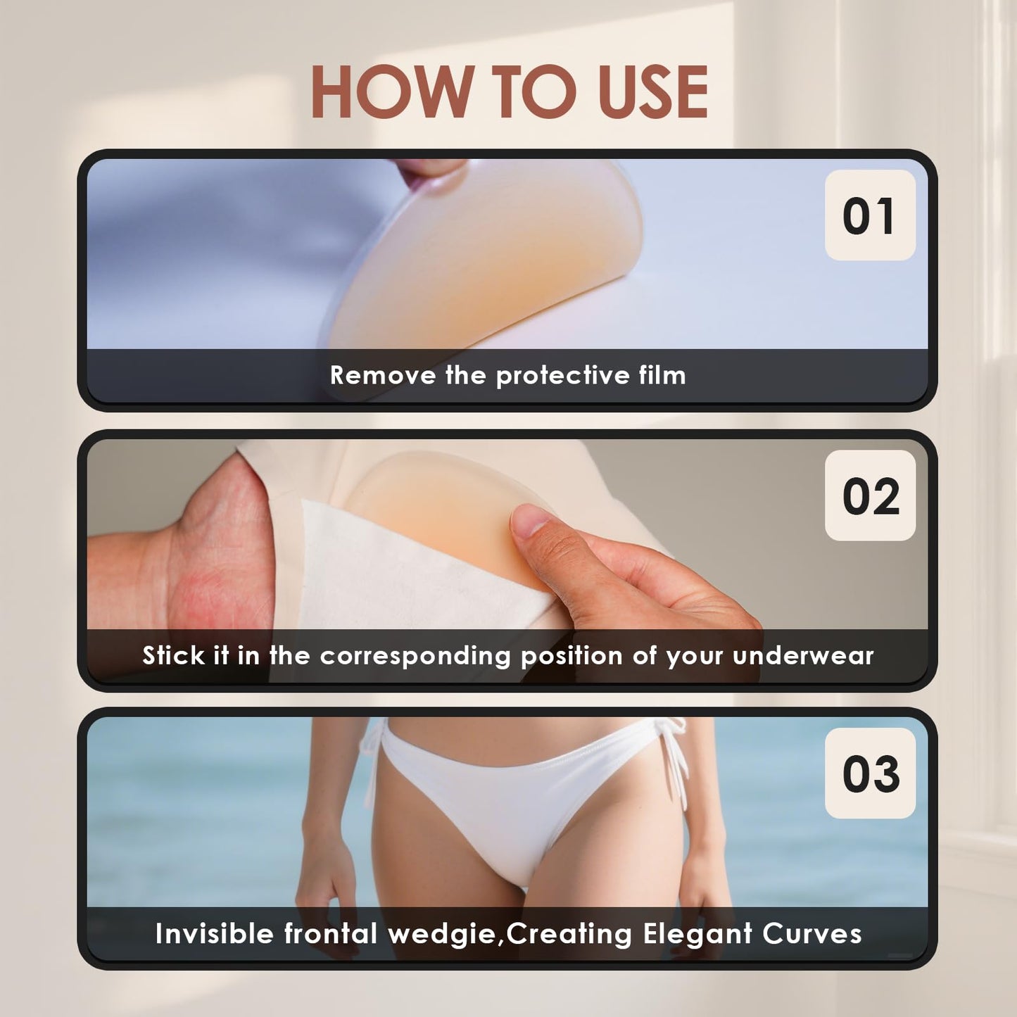 Discreet underwear guard silicone modesty protector
