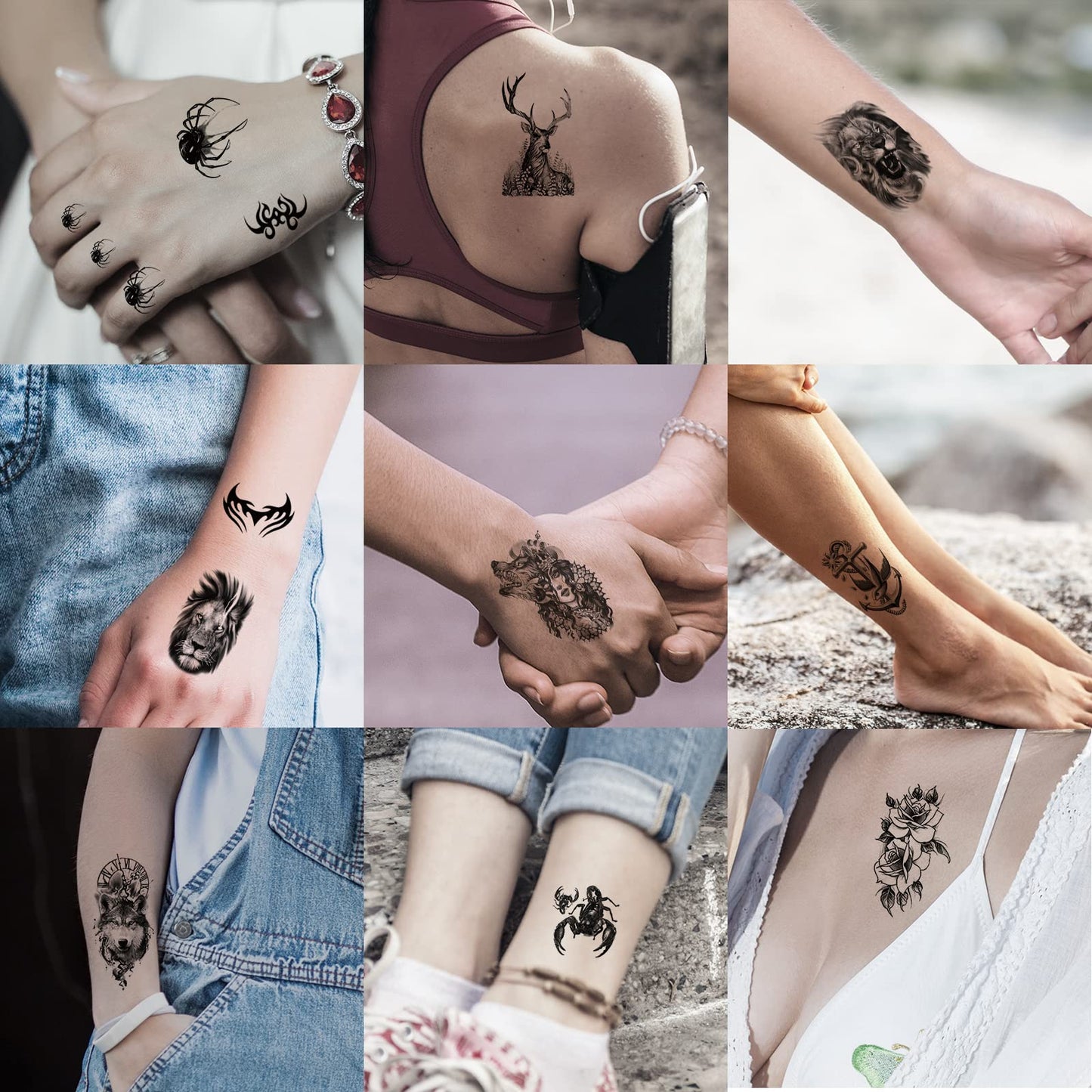 Detailed view of Jeefonna temporary tattoo collection