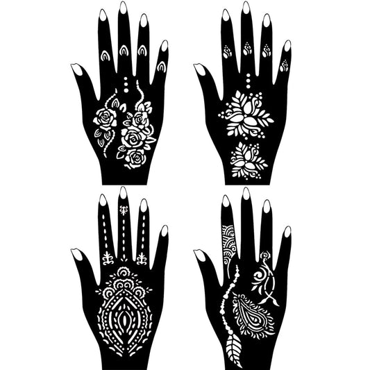 Close up of Moricher temporary tattoo ink bottles in multiple colors