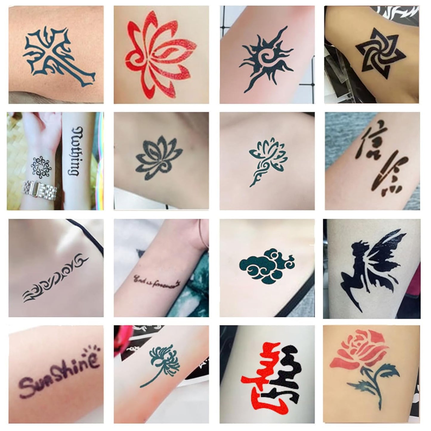 Moricher henna tattoo kit packaging and accessories for body art