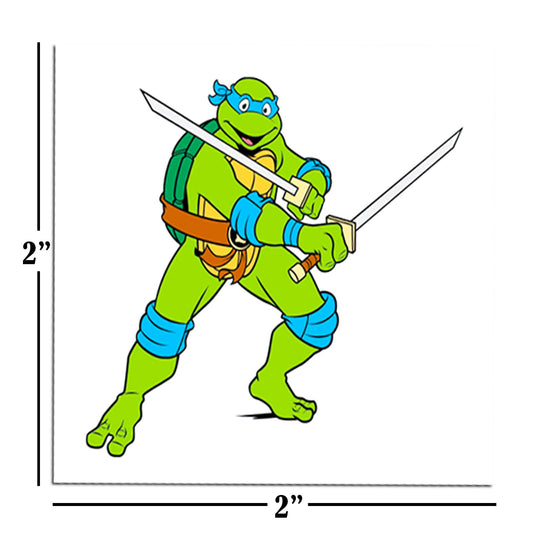 Close up of perforated Teenage Mutant Ninja Turtles tattoo sheets