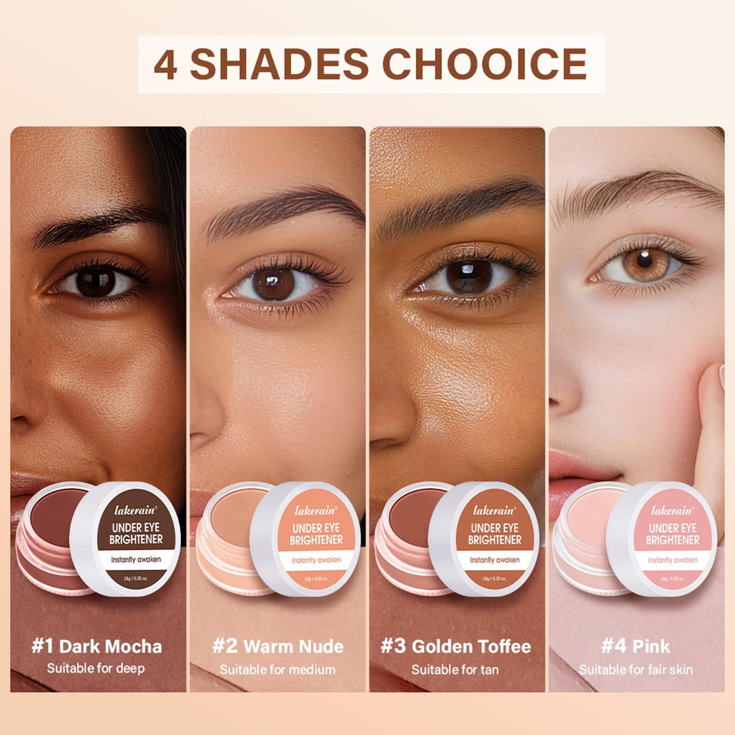 Baisen Diary under eye brightener ingredients and size